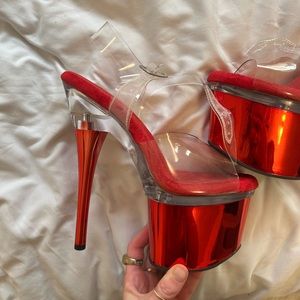 Pleaser Esteem 708 platform heels (size 8)